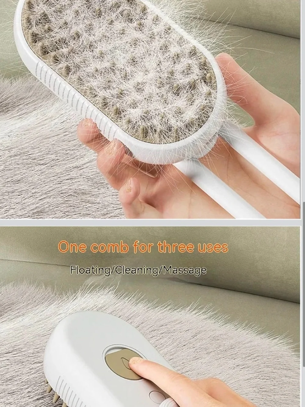 Amazon Pet Ear Drops,Tan Electric Massage Brush,Nail cutter and Pet Hair Remove.